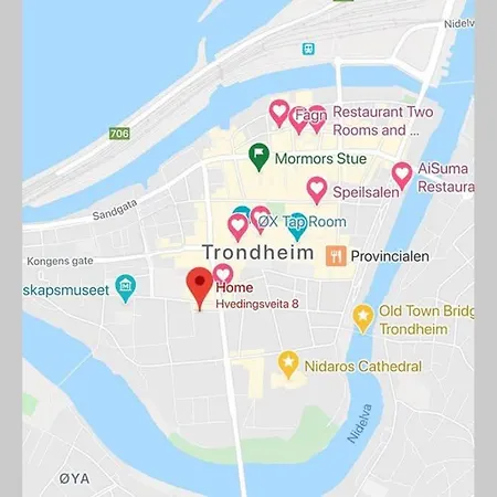 2 Bedroom Center In Apartman Trondheim